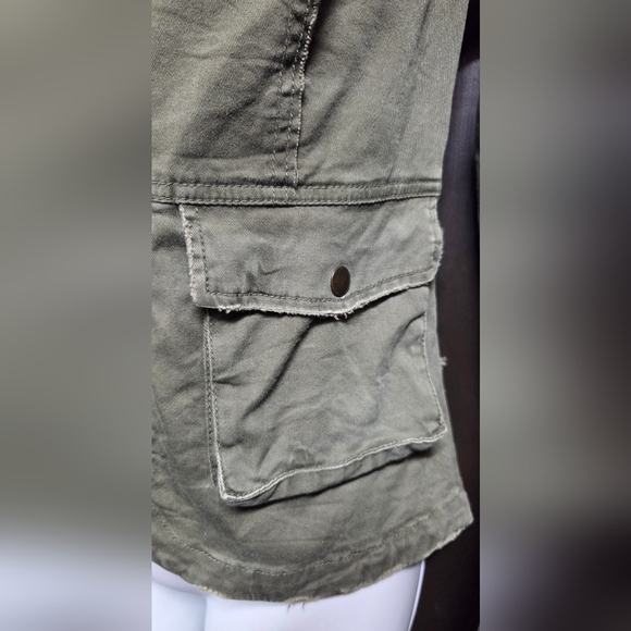 Free People Ruffle Hem Distressed Jacket - Picture 5 of 9